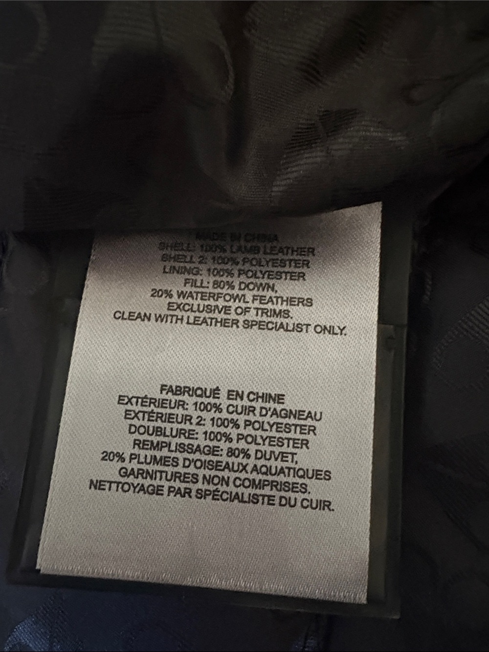 Moose  Knuckle Men's Black Quilted Puffer Jacket with Leather Sleeves Size M - Picture 14 of 15